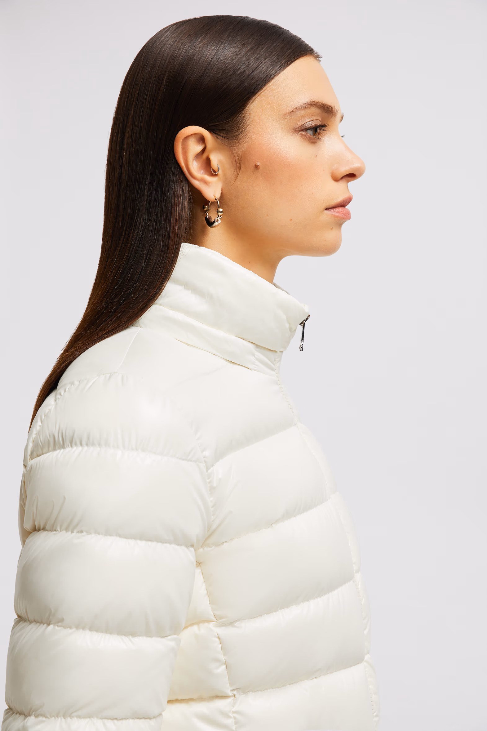 Plumífero corto con capucha Badyf Mujer Blanco Moncler 7